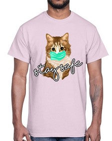 stay safe 1114#- art pop art- Cotton Tee