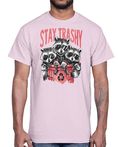 stay trashy 63#- raccoon- Cotton Tee