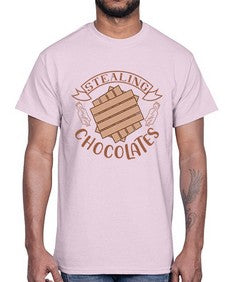 stealing chocolates 407#- chocolate- Cotton Tee