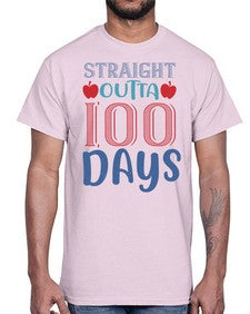 straight outta one hundred days 907#- one hundred days- Cotton Tee