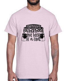 surviving fatherhood one beer at a time 1594#- beer- Cotton Tee