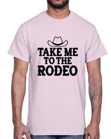 take me to the rodeo 1144#- western- Cotton Tee