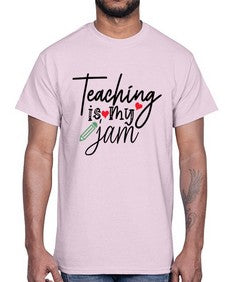 teaching is my jam Style 404#- teacher- Cotton Tee