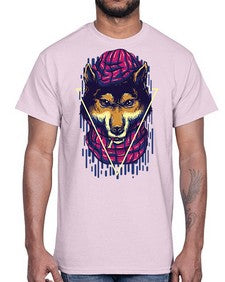 the wolves 1157#- art pop art- Cotton Tee