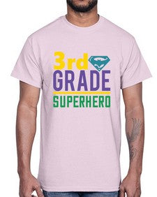 third Grade Superhero 976#- third grade- Cotton Tee