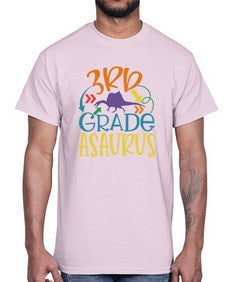 third grade asaurus 948#- third grade- Cotton Tee