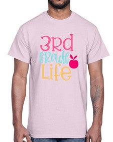third grade life design 966#- third grade- Cotton Tee