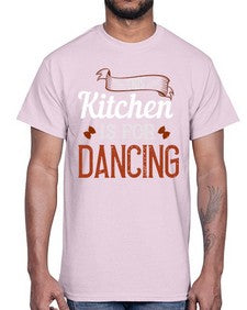 this kitchen is for dancing 433#- cooking- Cotton Tee