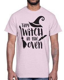 tiny witch in the oven 18#- witch- Cotton Tee