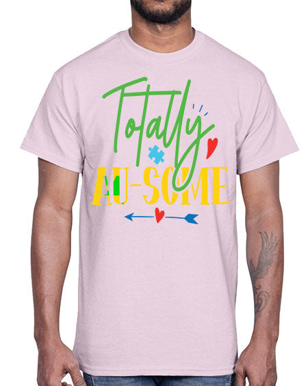 totally ausome Style 1#- autism- Cotton Tee