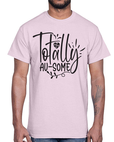 totally ausome Style 2#- autism- Cotton Tee