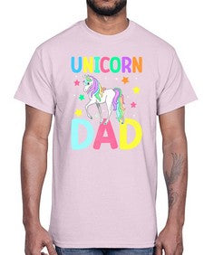 unicorn dad 454#- unicorn- Cotton Tee