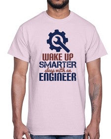 wake up smarter sleep with an engineer Style 459#- engineer- Cotton Tee