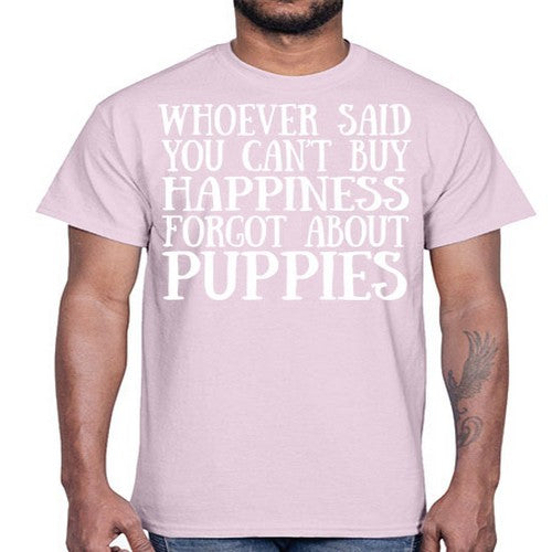 whoever said you cant buy happiness- dogs- Cotton Tee