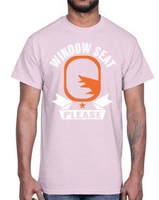 window seat please  51#- airplane- Cotton Tee