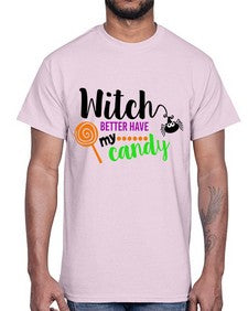 witchbetterhavecandy 12#- witch- Cotton Tee