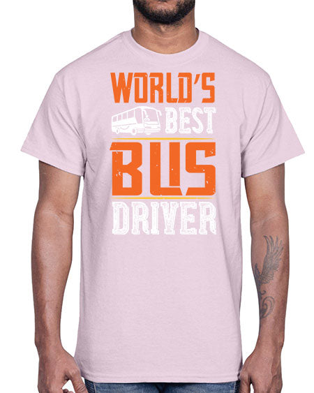 worlds best bus driver Style 1668#- Bus Driver- Cotton Tee