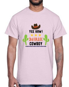 yee haa cowboy rd grade 1258#- western- Cotton Tee