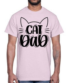 Cat Dad Style 81#- cats- Cotton Tee