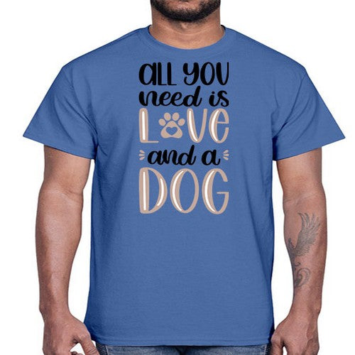 All You Need Is Love Style 36#- dogs- Cotton Tee