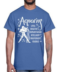Aquarius 68#- aquarius- Cotton Tee