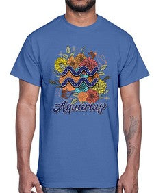 Aquarius 7#- aquarius- Cotton Tee
