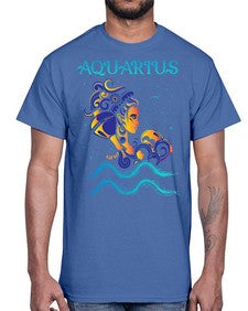 AquariusZodiac 76#- aquarius- Cotton Tee