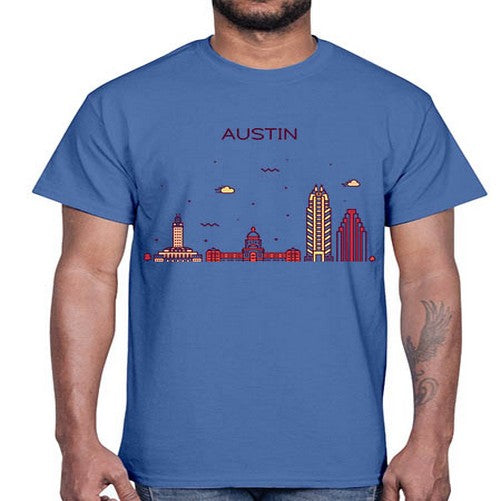 AustinTX 382#- cities- Cotton Tee