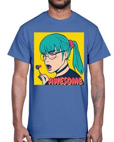 Awesome 244#- art pop art- Cotton Tee