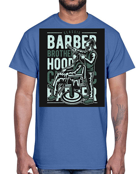 Barber Brotherhood587#- barber- Cotton Tee