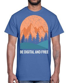 Be Digital and Free 27#- internet- Cotton Tee