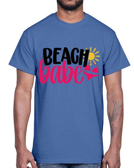 Beach Babe Style 52#- summer- Cotton Tee