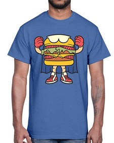 Burgerman 28#- cartoon food- Cotton Tee