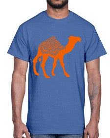 CamelMandala 295#- mandala- Cotton Tee
