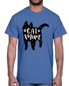 Cat Mom Style 86#- cats- Cotton Tee