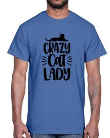 Crazy Cat Lady Style 92#- cats- Cotton Tee