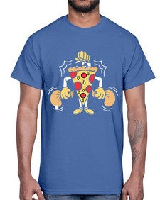 Criminal pizza 77#- cartoon food- Cotton Tee