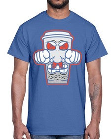 Cup power 78#- cartoon food- Cotton Tee