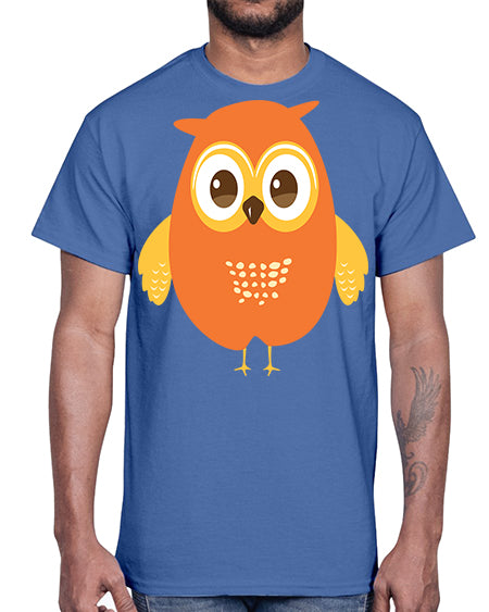Cute Owl A TurtleRabbit 2#- owl- Cotton Tee