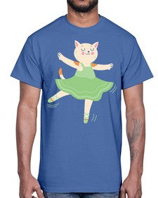 Dancing cat ballerina for ballet ballet 112#- ballet- Cotton Tee