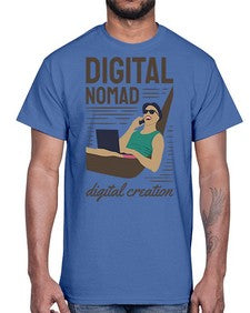 Digital Nomad Digital Creation 22#- internet- Cotton Tee