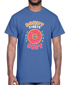 Donut stress 3#- cartoon food- Cotton Tee