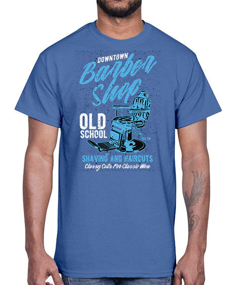Downtown Barbershop730#- barber- Cotton Tee