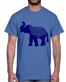 ElephantMandala 414#- mandala- Cotton Tee
