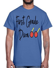 First Grade Diva 124#- first grade- Cotton Tee