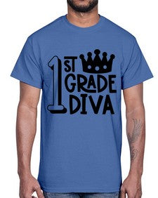 First Grade Diva 127#- first grade- Cotton Tee
