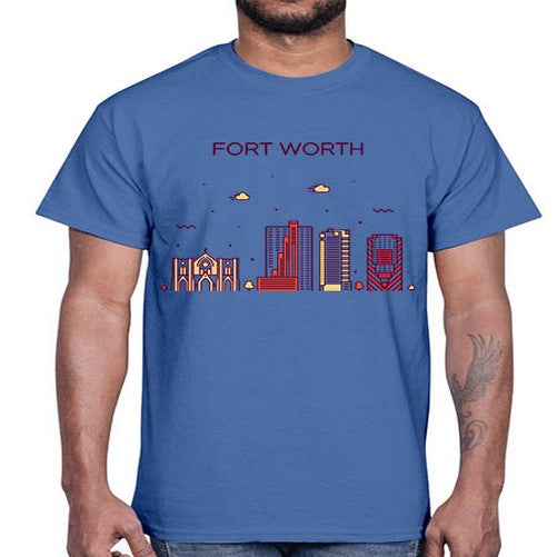 FortWorth 740#- cities- Cotton Tee