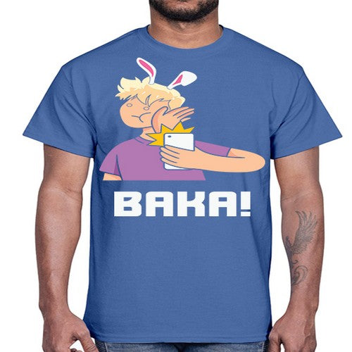 Funny Anime Baka Rabbit Slap Anime 228#- anime- Cotton Tee