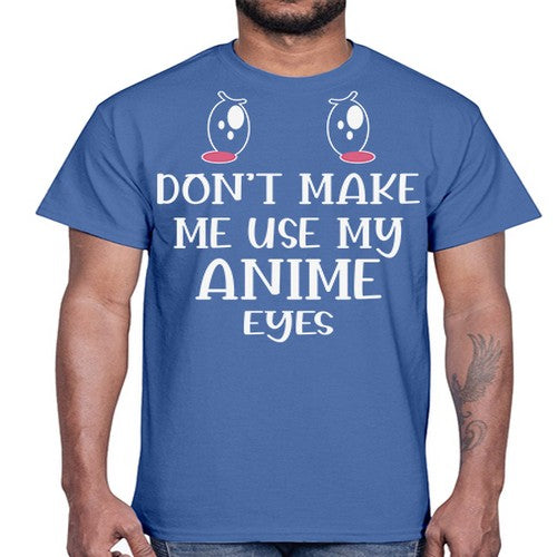 Funny Cute Anime Kawaii Eyes 230#- anime- Cotton Tee