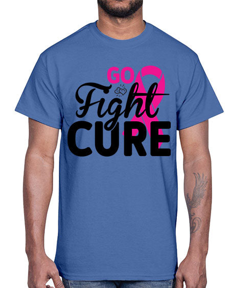 Go Fight Cure 23#- breast cancer- Cotton Tee